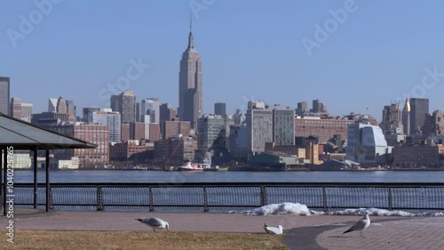 Stunning View of Manhattan Skyline from Pier A Park Pergola in Hoboken, NJ 4