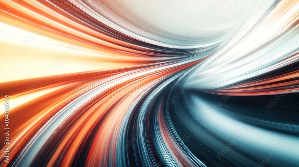 Twisting, colorful light waves create dynamic motion Twisting, colorful light waves create dynamic motion
