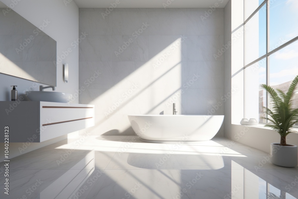 Bathroom has a marble floor flooring bathtub sink. Bathroom has a marble floor flooring bathtub sink.