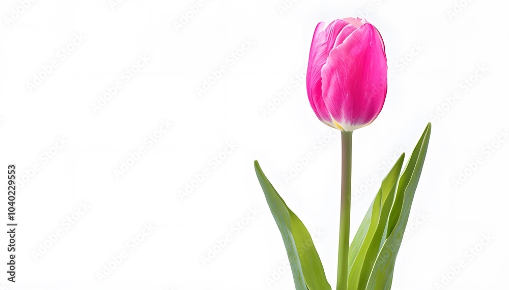 pink tulips isolated on white pink tulips isolated on white