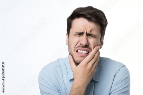 Man experiencing severe toothache