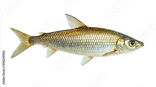 A herring isolated on a white background.