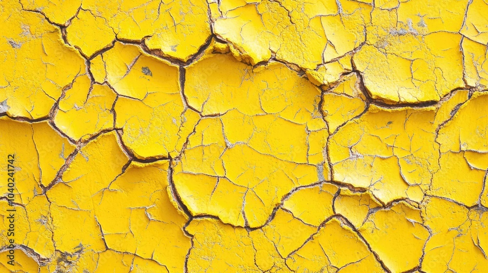 A close-up shot of yellow paint on a wall A close-up shot of yellow paint on a wall