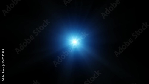 Blue Radio Wave Light Rays radial light 1, 5 and 10 second animation in out