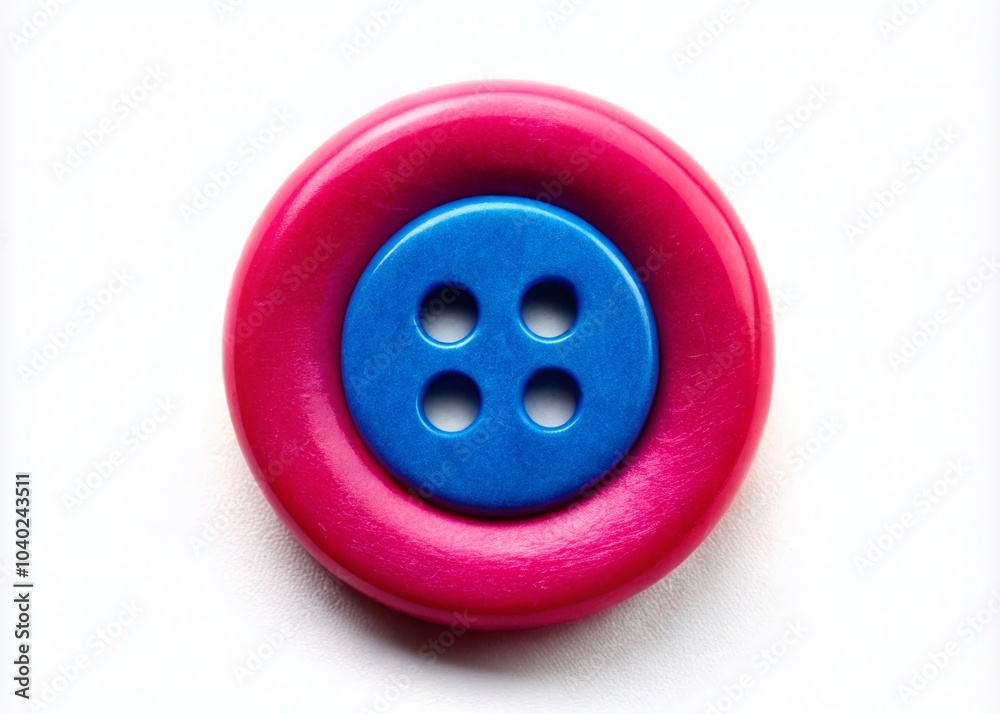 Sewing Button Illustration for Fashion and Crafts - Needlework Art Sewing Button Illustration for Fashion and Crafts - Needlework Art