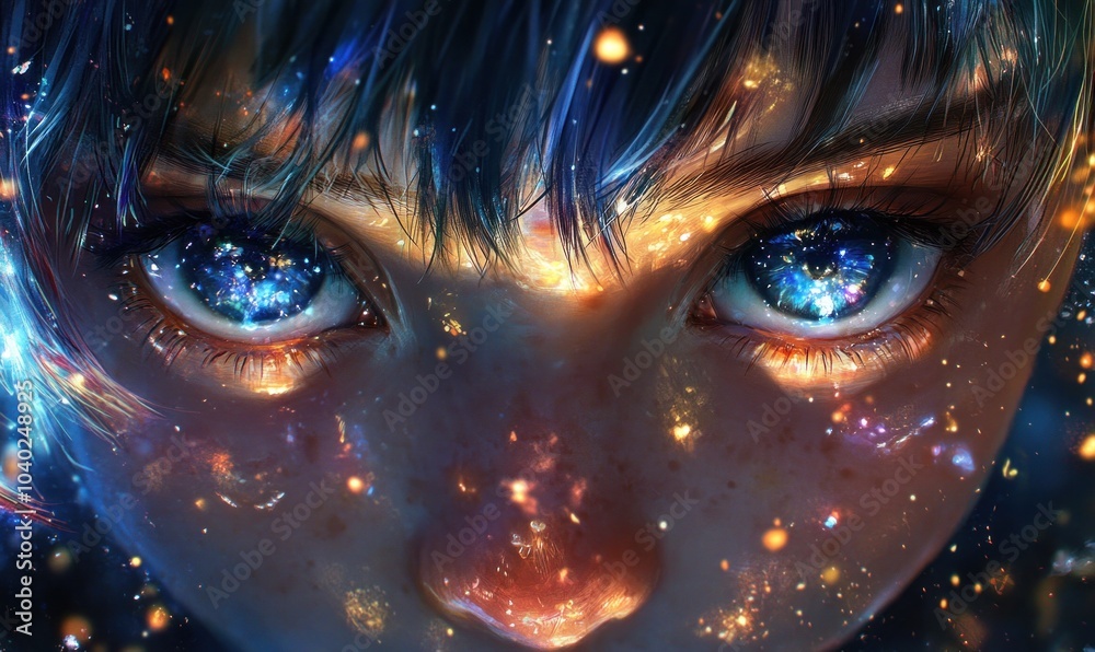 Cosmic Wonder in Eyes of a Child Cosmic Wonder in Eyes of a Child