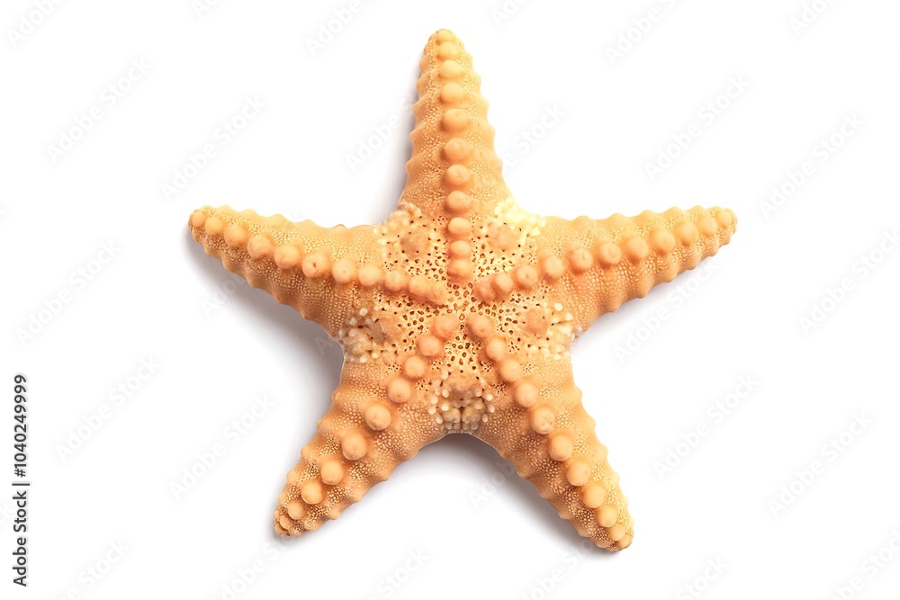 Starfish isolated on white background, top view Starfish isolated on white background, top view