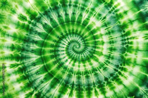 Aerial Green tie dye pattern Spiral tie dye texture background