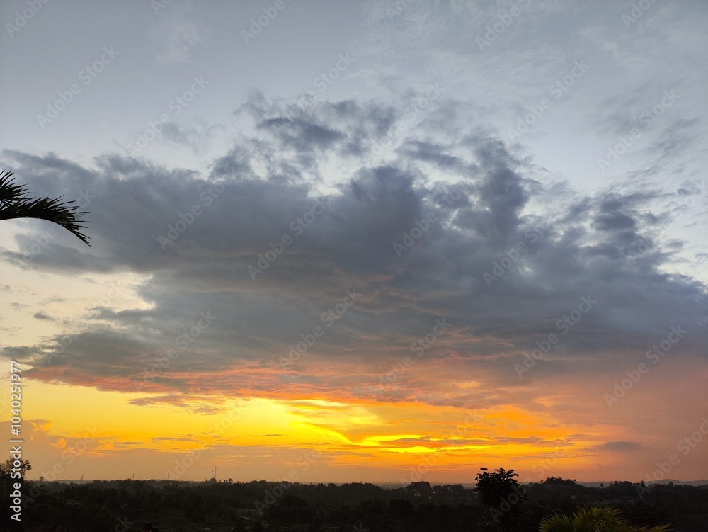 Fototapeta premium sunset in the sky