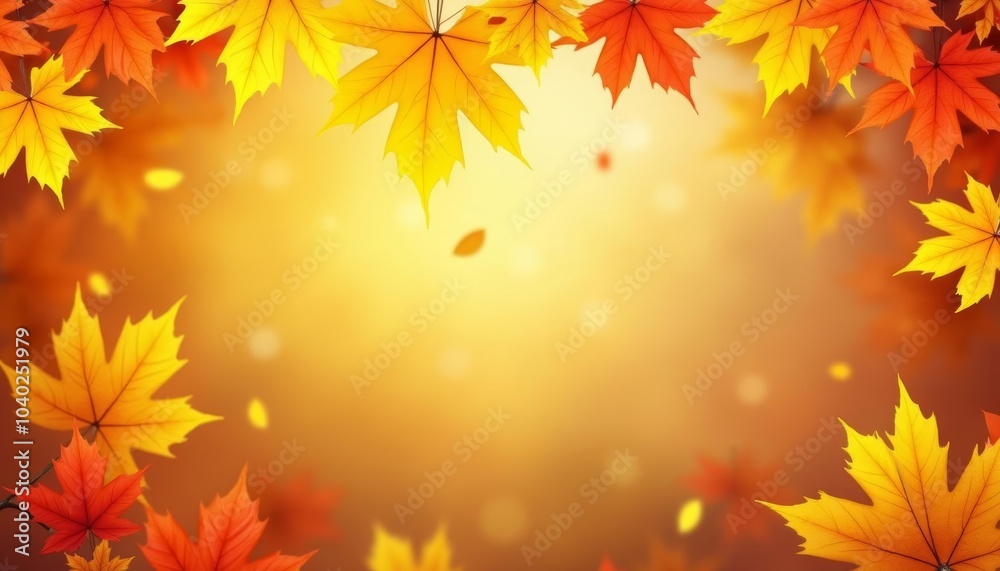 Obraz premium Autumns warm embrace in vibrant hues