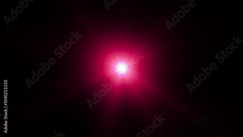 Red Light Rays central radial light loop animation futuristic motion Back
