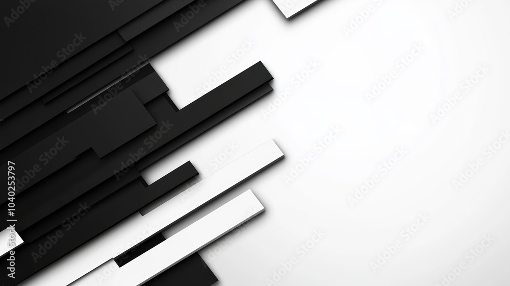 Minimalist Black and White Business Background Design
