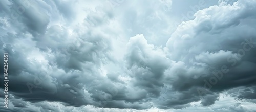 During the rainy season the sky is filled with clouds leaving room for a copy space image