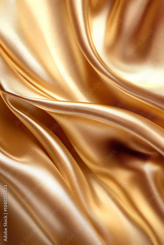Fototapeta premium golden silk fabric drape background texture