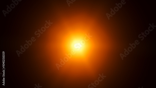 Gold Light effect flare Glowing light explodes Light effect ray shining sun 