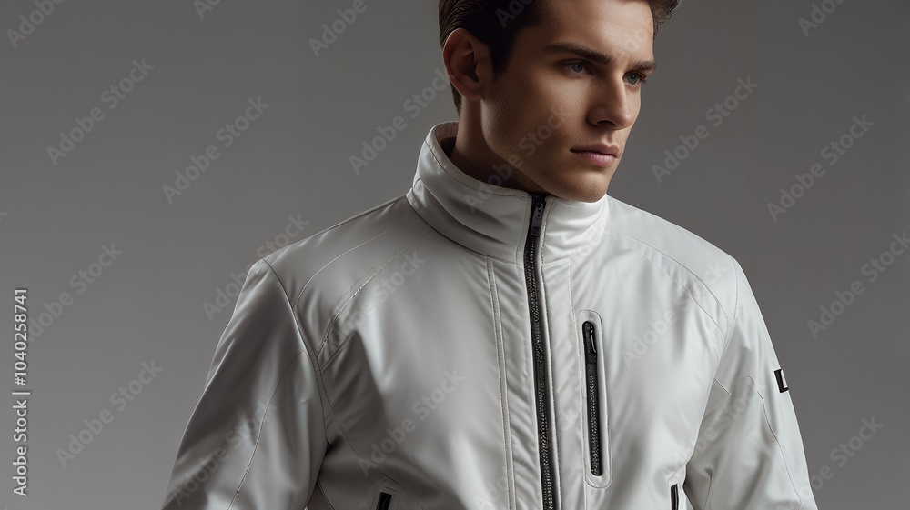 Obraz premium Men's fashion coat for winter