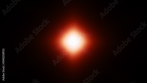Sun Fire in Space Dark Glow