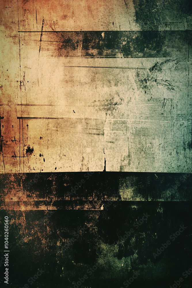 Fototapeta premium distressed vintage grunge texture background with green and orange tones