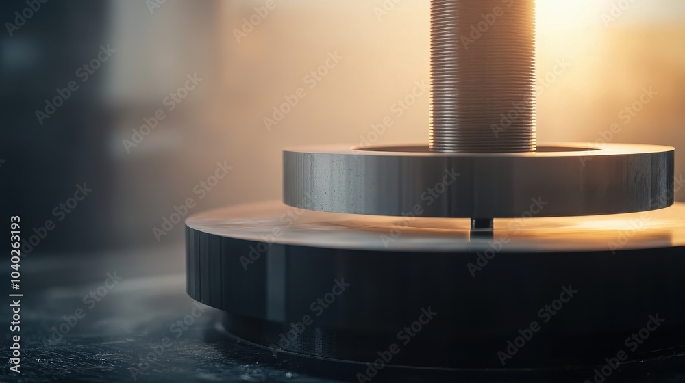 Advanced Hydraulic Press in Action Crushing Metal Advanced Hydraulic Press in Action Crushing Metal