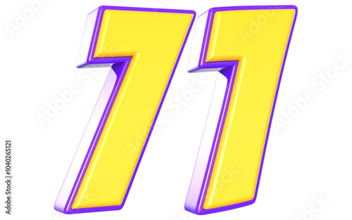71 Number 3D Yellow And Purpale Free Download 71 Number 3D Yellow And Purpale - GFXLoad