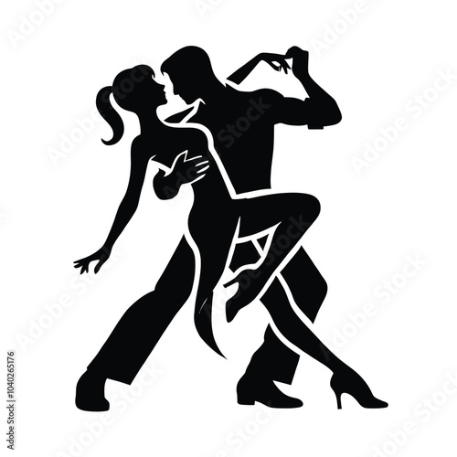 Dancing Couple Silhouette