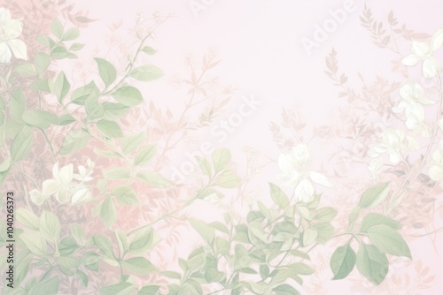 Green bush bloom border backgrounds pattern texture.