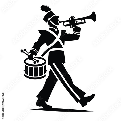 Marching Band Silhouette