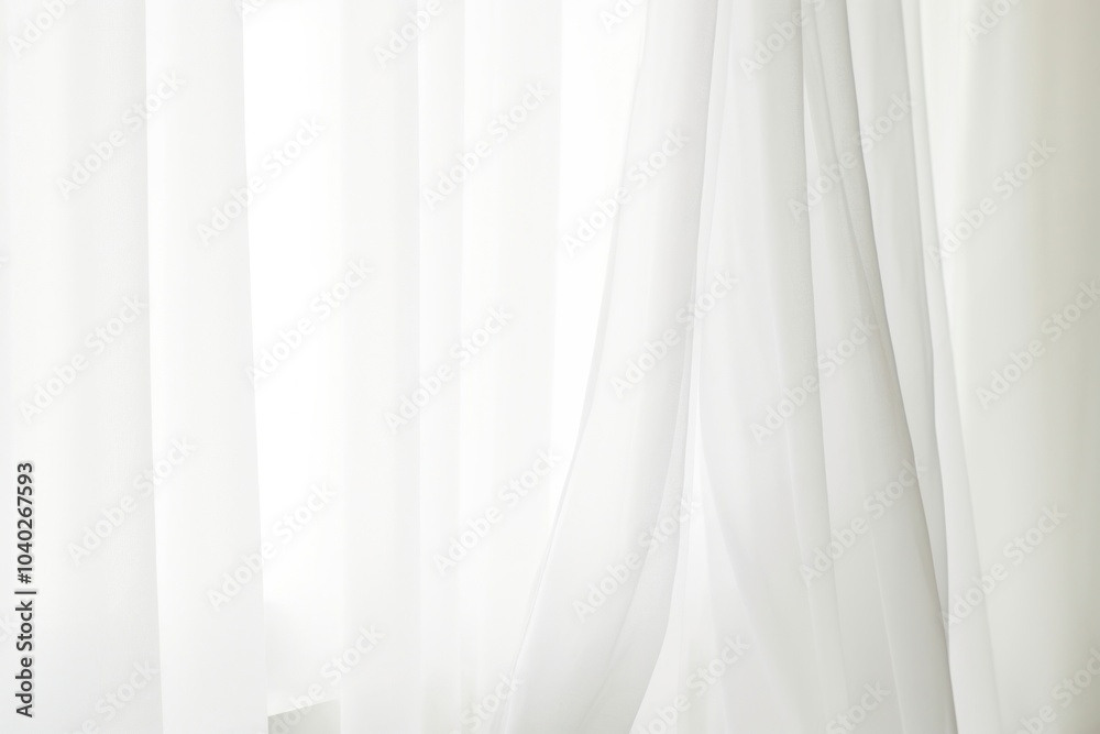 Obraz premium White curtain backgrounds elegance abstract.