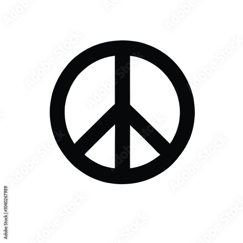 Peace Sign Silhouette