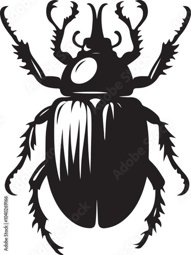 state potato beetle vector illustration