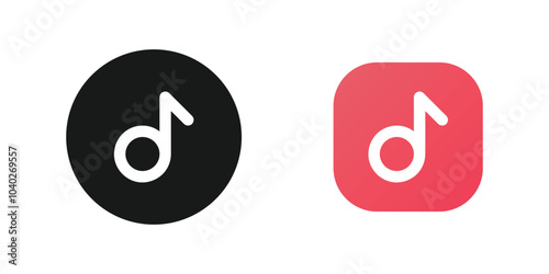 Music icon set. music vector logo png