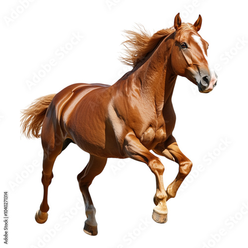 Running Horse on transparent background