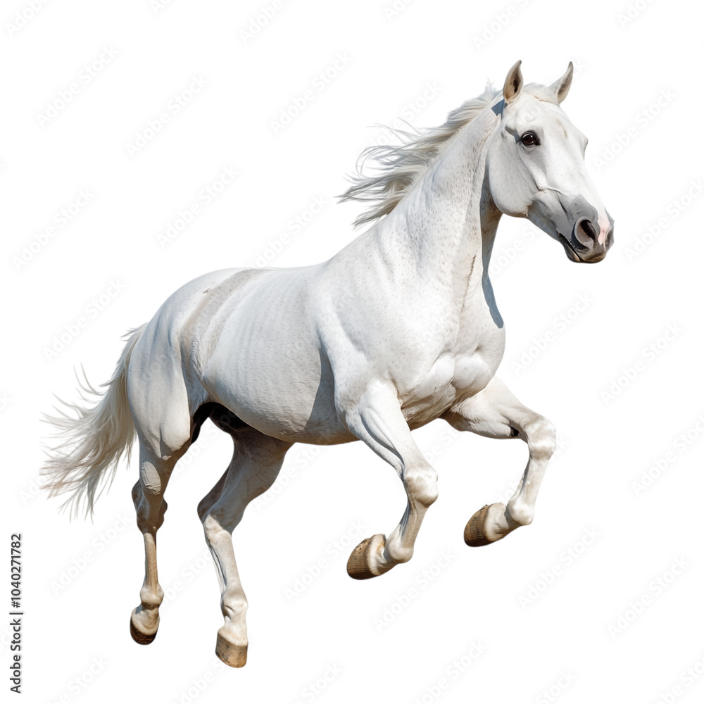 Running Horse on transparent background