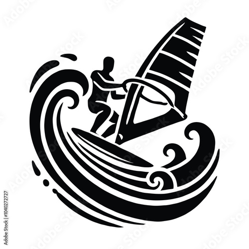 Windsurfer Silhouette