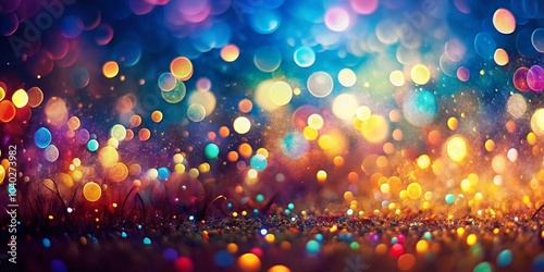 Stunning Bokeh Effect with Brush Transitions for Artistic Backgrounds and Creative Projects