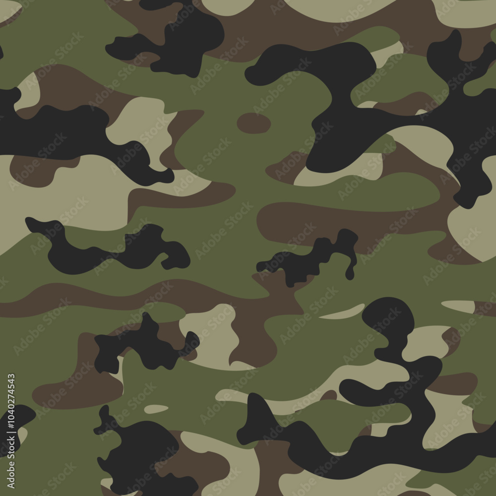 seamless camouflage vector pattern, army texture, stylish background
seamless camouflage vector pattern, army texture, stylish background