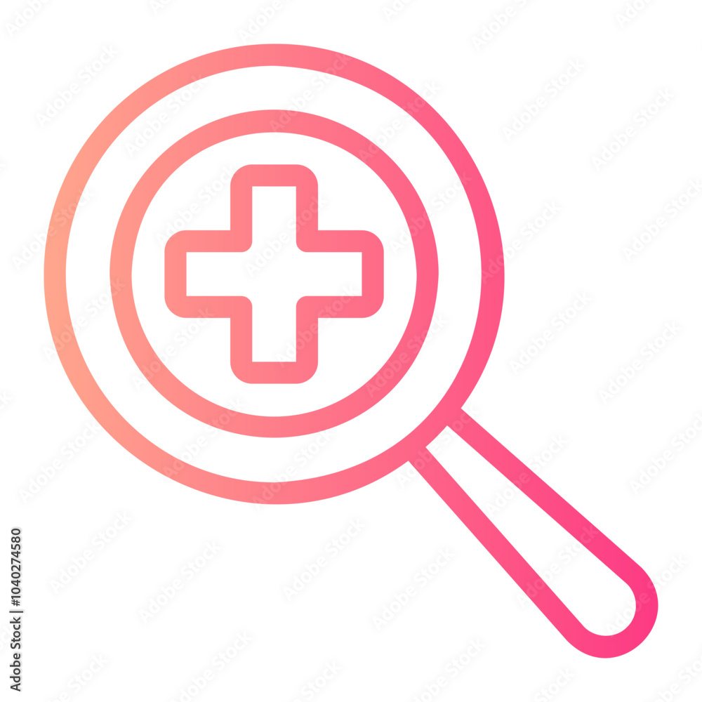 Fototapeta premium search gradient icon