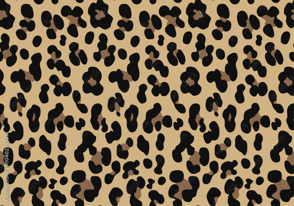 leopard print repeat pattern, trendy animal background with spots, endless texture
leopard print repeat pattern, trendy animal background with spots, endless texture
