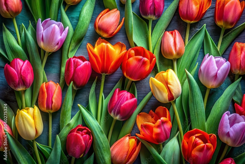 Stunning Collection of Colorful Tulip Flowers in Red, Orange, Pink, and Blue for Graphic Design Mockups Stunning Collection of Colorful Tulip Flowers in Red, Orange, Pink, and Blue for Graphic Design Mockups