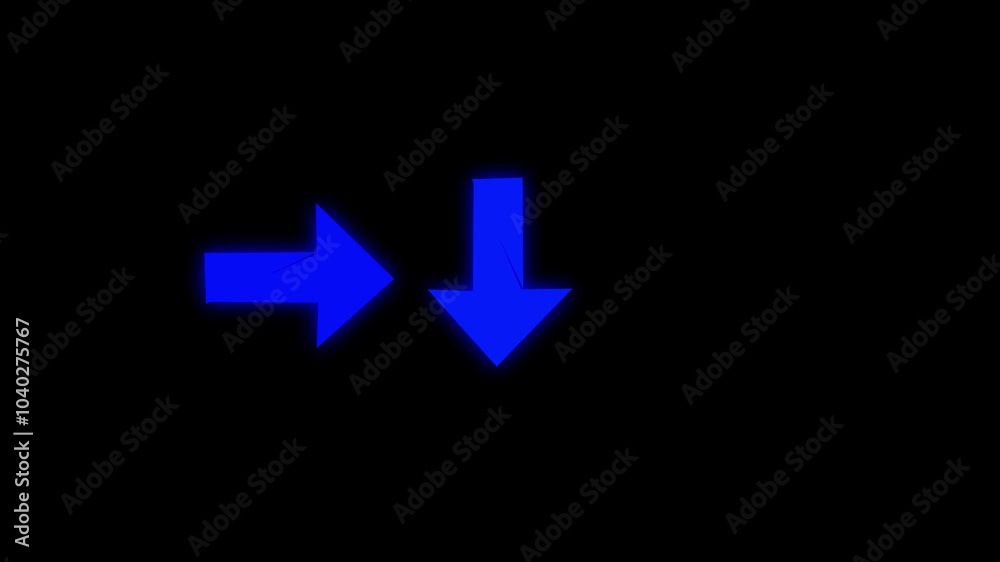 Two Moving arrow on up down Two Moving arrow on up down
