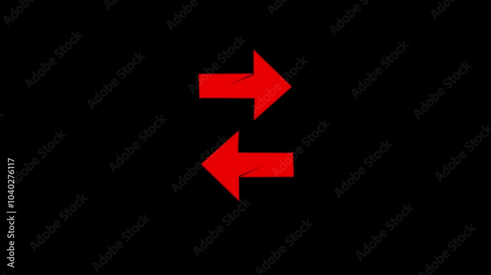 Two Moving arrow on up down