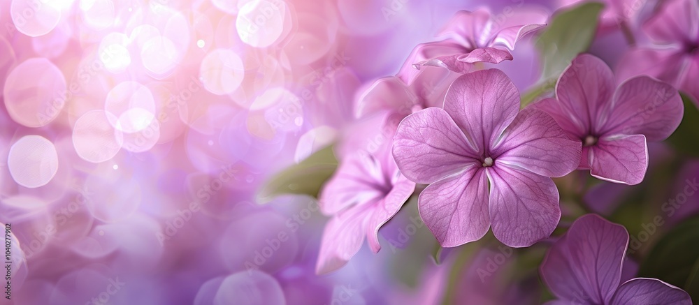 Pink periwinkle flower in close up with copy space image Pink periwinkle flower in close up with copy space image