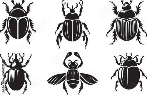 state potato beetle vector illustration