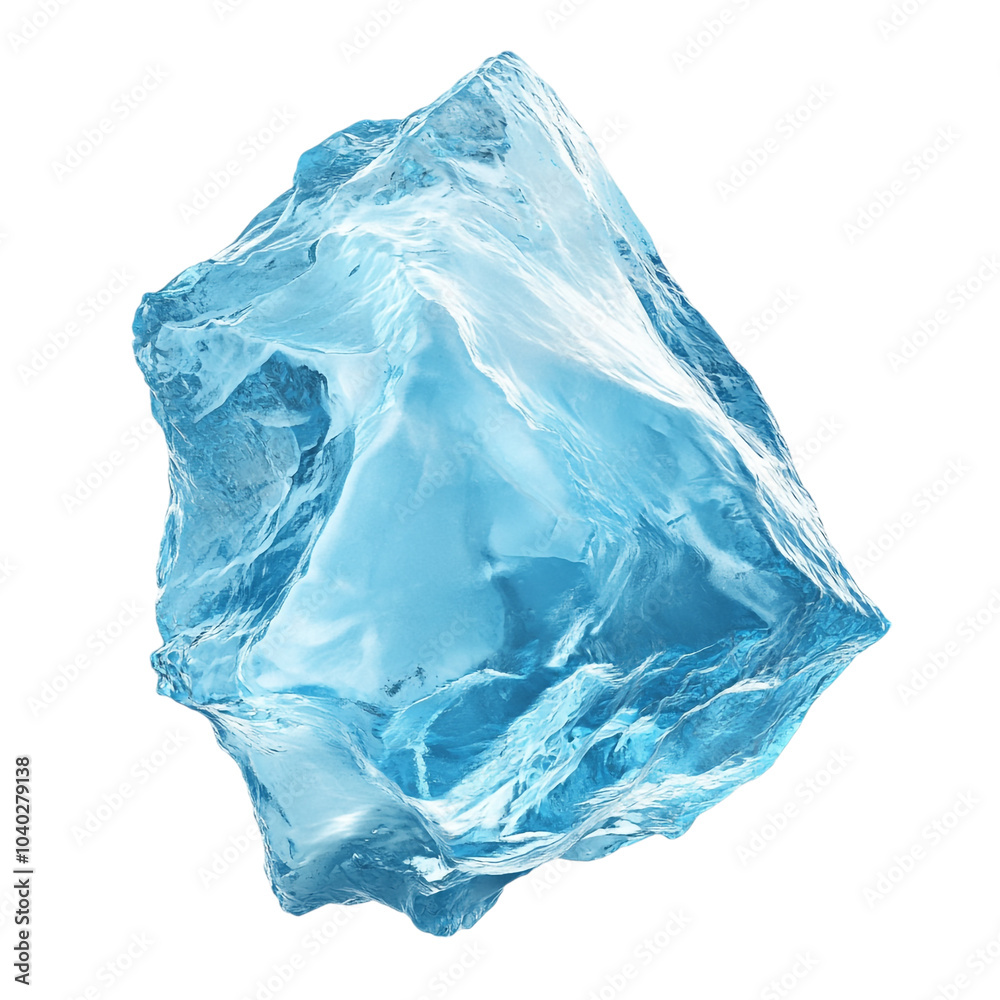 Fototapeta premium Ice on transparent background