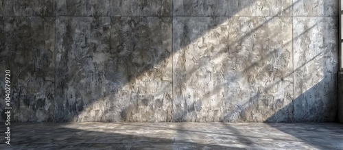 Smooth gray cement wall texture with copy space image for design concepts