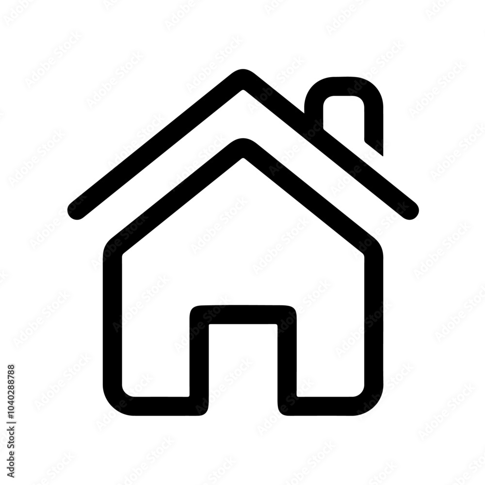 Obraz premium The house icon