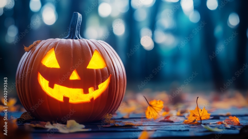 Naklejka premium halloween holiday poster. halloween festive background