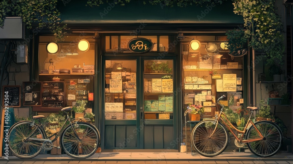 Naklejka premium bicycle shop
