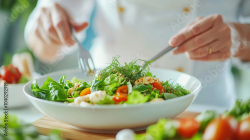  Cooking together, senior diverse friends preparing healthy meal in modern kitchen, at home