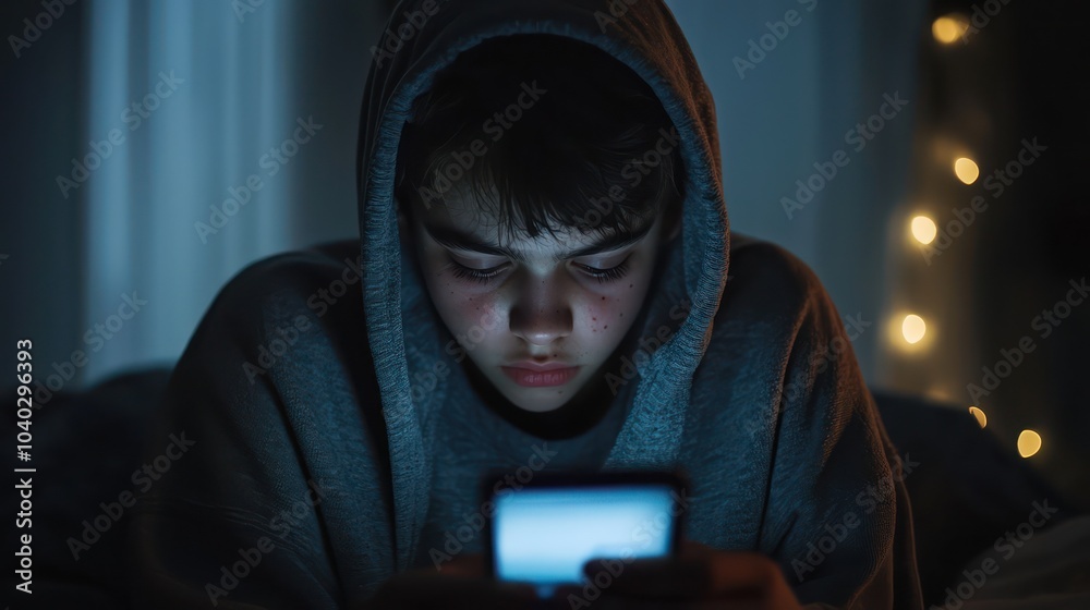 A somber portrayal of teenage depression, with a young individual visibly troubled by the impacts of social media, emphasizing the need for awareness and intervention in digital well-being. A somber portrayal of teenage depression, with a young individual visibly troubled by the impacts of social media, emphasizing the need for awareness and intervention in digital well-being.